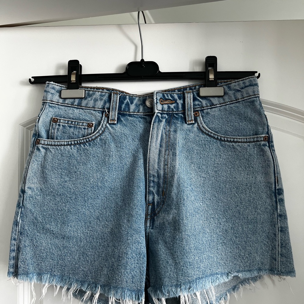Weekday High Waisted Rowe Denim Shorts